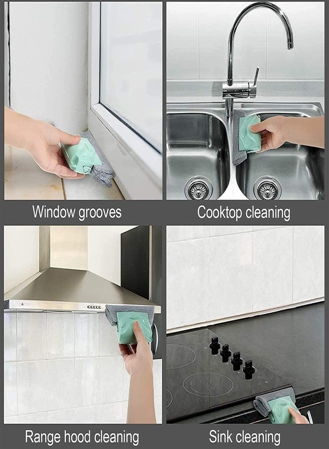 BRIGHTZONE Combo of Window Groove Frame Cleaning Brush and Dust Cleaning Brush for Window Slot Keyboard with Mini Dustpan Door Track Cleaning Brushes Dust Cleaner Tool for All Corners Edges and Gaps - Image 4